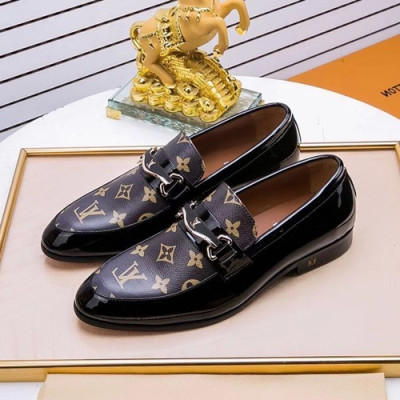 Louis Vuitton 2020 Mens Leather Loafer - 루이비통 2020 남성용 레더 로퍼 LOUS0863,Size(240 - 270).블랙