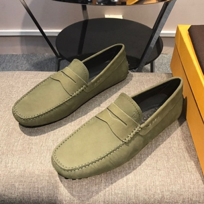 Tod's 2020 Mens Leather Loafer - 토즈 2020 남성용 레더 로퍼 TODS0058.Size(240 - 270).카키