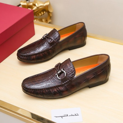 Ferragamo  2020 Mens Leather Loafer - 페라가모 2020 남성용 레더 로퍼 FGMS0312 ,Size(240 - 270).브라운