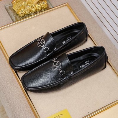 Louis Vuitton 2020 Mens Leather Loafer - 루이비통 2020 남성용 레더 로퍼 LOUS0884,Size(240 - 270).블랙