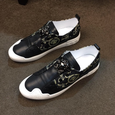 Versace 2020 Mens Leather Sneakers - 베르사체 2020 남성용 레더 스니커즈 VERS0442,Size (240 - 270).블랙
