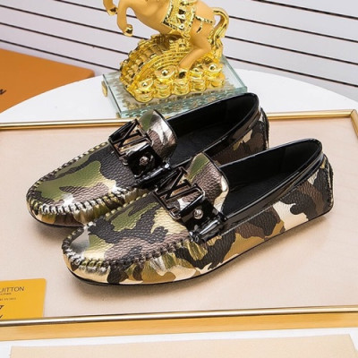 Louis Vuitton 2020 Mens Leather Loafer - 루이비통 2020 남성용 레더 로퍼 LOUS0901,Size(240 - 270).카키카모