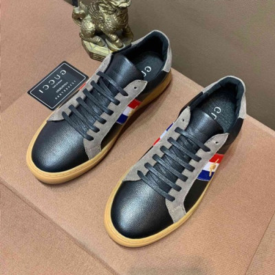 Gucci 2020 Mens Leather Sneakers - 구찌  2020 남성용 레더 스니커즈 GUCS0971,Size(240 - 270),블랙