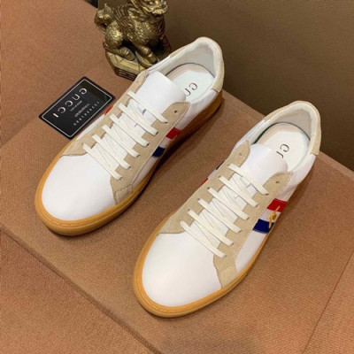 Gucci 2020 Mens Leather Sneakers - 구찌  2020 남성용 레더 스니커즈 GUCS0972,Size(240 - 270),화이트