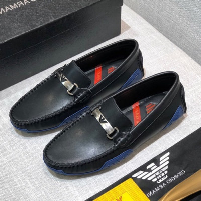 Armani 2020 Mens Leather Loafer - 알마니 2020 남성용 레더 로퍼 ARMS0272.Size (240 - 270).블랙