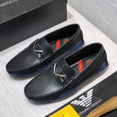 Armani 2020 Mens Leather Loafer - 알마니 2020 남성용 레더 로퍼 ARMS0273.Size (240 - 270).블랙