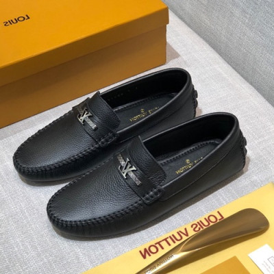 Louis Vuitton 2020 Mens Leather Loafer - 루이비통 2020 남성용 레더 로퍼 LOUS0902,Size(240 - 270).블랙