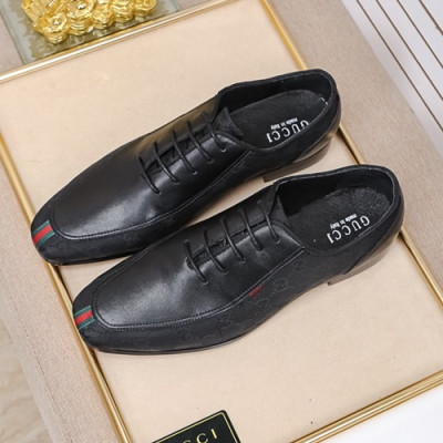 Gucci 2020 Mens Leather Shoes -  구찌 2020 남성용 레더 슈즈 GUCS0989,Size(240 - 270).블랙