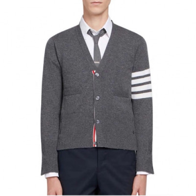 [톰브라운]Thom Browne 2020 Mm/Wm Strap V-neck Wool Cardigan - 톰브라운 2020 남자 스트랩 브이넥 울 가디건 Thom0602x.Size(s - 3xl).그레이