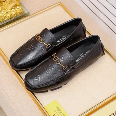 Louis Vuitton 2020 Mens Leather Loafer - 루이비통 2020 남성용 레더 로퍼 LOUS0916,Size(240 - 270).블랙