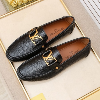 Louis Vuitton 2020 Mens Leather Loafer - 루이비통 2020 남성용 레더 로퍼 LOUS0921,Size(240 - 270).블랙