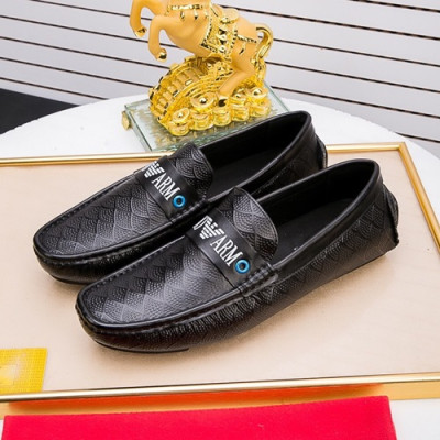 Armani 2020 Mens Leather Loafer - 알마니 2020 남성용 레더 로퍼 ARMS0290.Size (240 - 270).블랙