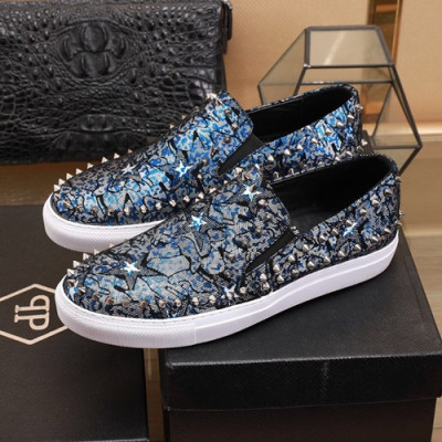 Philipp plein 2020 Mens Slip On - 필립플레인 2020 남성용 슬립온 PPS0213,Size(240 - 270).블루