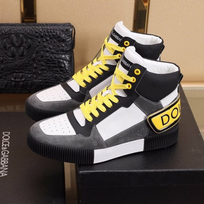 Dolce&Gabbana 2020 Mens Leather Sneakers  - 돌체앤가바나 2020 남성용 레더 스니커즈 DGS0182,Size(240 - 270),화이트