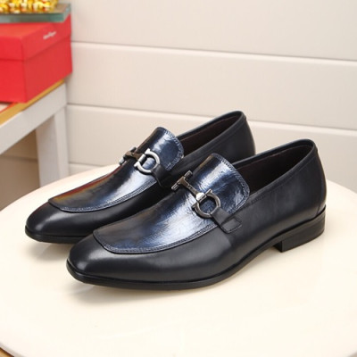 Ferragamo 2020 Mens Leather Shoes - 페라가모 2020 남성용 레더 슈즈 FGMS0336,Size(245 - 275).블루