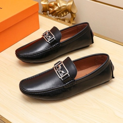 Hermes 2020 Mens Leather Loafer - 에르메스 2020 남성용 레더 로퍼 HERS0304,Size(240 - 270).블랙