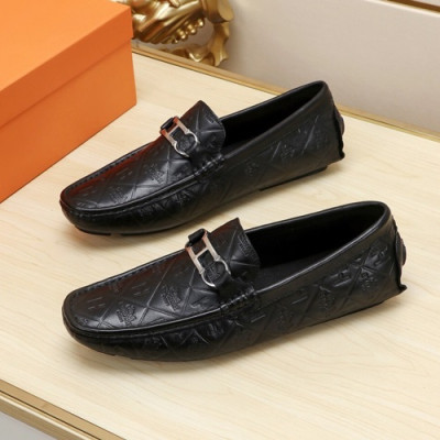 Hermes 2020 Mens Leather Loafer - 에르메스 2020 남성용 레더 로퍼 HERS0306,Size(240 - 270).블랙