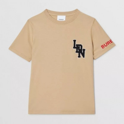 [버버리]Burberry 2020 Mens Logo Cotton Crew-neck Short Sleeved Tshirts - 버버리 2020 남성 로고 코튼 크루넥 반팔티 Bur02292x.Size(s - l).카멜