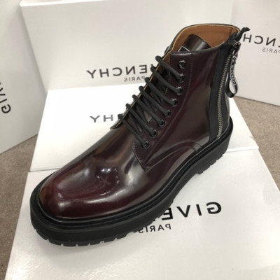 Givenchy 2020 Mens Leather Boots Sneakers - 지방시 2020 남성용 레더 부츠 스니커즈,GIVS0090,Size(240 - 270).다크와인