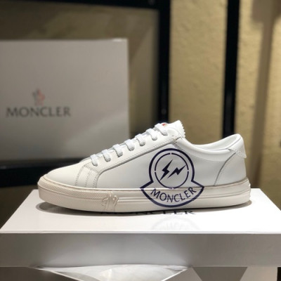 Moncler 2020 Mens Leather Sneakers - 몽클레어 2020 남성용 레더 스니커즈 ,MONCS0041,Size(245 - 270).화이트