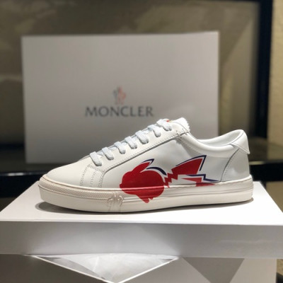Moncler 2020 Mens Leather Sneakers - 몽클레어 2020 남성용 레더 스니커즈 ,MONCS0042,Size(245 - 270).화이트