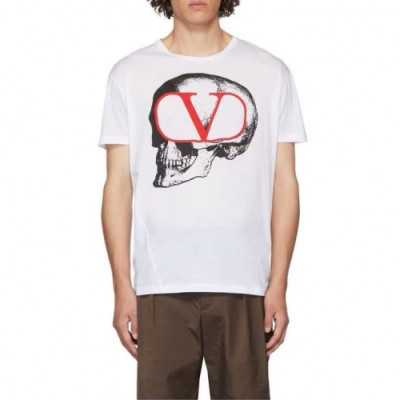 [발렌티노]Valentino 2020 Mens Logo Crew-neck Short Sleeved Tshirts - 발렌티노 2020 남성 로고 크루넥 반팔티 Val0362x.Size(s - 2xl).화이트