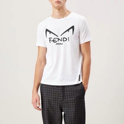 [펜디]Fendi 2020 Mens Logo Casual Eyes Fall Short Sleeved Tshirts - 펜디 2020 남성 로고 캐쥬얼 몬스터 반팔티 Fen0614x.Size(s - 3xl).화이트