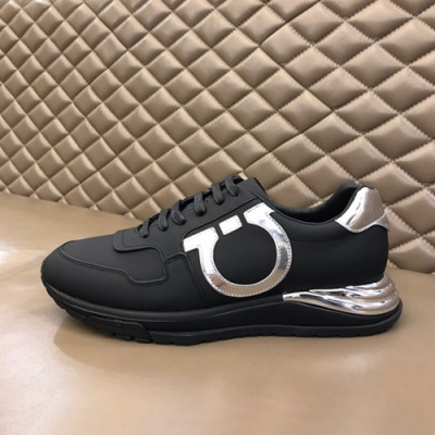 Ferragamo  2020 Mens Leather Sneakers - 페라가모 2020 남성용  레더 스니커즈 FGMS0352,Size(240 - 270).블랙