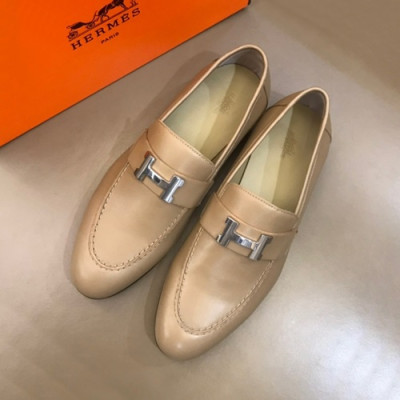 Hermes 2020 Mens Leather Loafer - 에르메스 2020 남성용 레더 로퍼 HERS0310,Size(240 - 270).베이지