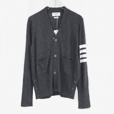 [톰브라운]Thom Browne 2020 Mm/Wm Strap V-neck Cashmere Cardigan - 톰브라운 2020 남자 스트랩 브이넥 캐시미어 가디건 Thom0621x.Size(s - 2xl).그레이