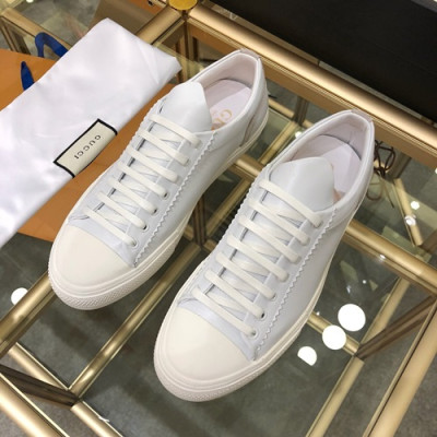 Gucci 2020 Mens Leather Sneakers - 구찌  2020 남성용 레더 스니커즈 GUCS1025,Size(240 - 270),화이트
