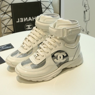 Chanel 2020 Mm / Wm Leather Sneakers  - 샤넬 2020 남여공용 레더 스니커즈 CHAS0451,Size(225 - 275).화이트