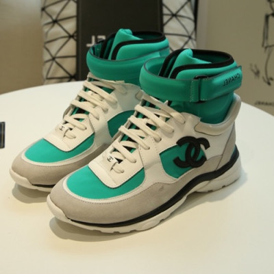 Chanel 2020 Mm / Wm Leather Sneakers  - 샤넬 2020 남여공용 레더 스니커즈 CHAS0453,Size(225 - 275).화이트민트