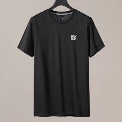 [로에베]Loewe 2020 Mm/Wm Logo Silket Short Sleeved Tshirts - 로에베 2020 남자 로고 실켓 반팔티 Loe0201x.Size(m - 4xl).블랙