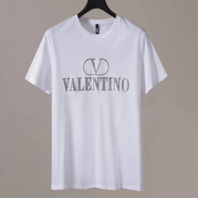 [발렌티노]Valentino 2020 Mens Logo Crew-neck Short Sleeved Tshirts - 발렌티노 2020 남성 로고 크루넥 반팔티 Val0368x.Size(m - 4xl).화이트