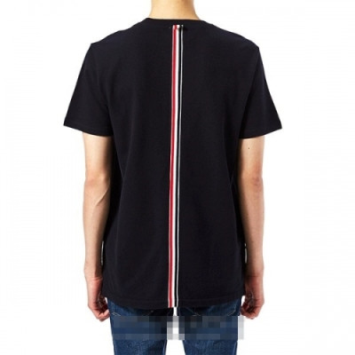 [톰브라운]Thom Browne 2020 Mm/Wm Casual Cotton Short Sleeved Tshirts - 톰브라운 2020 남자 로고 코튼 반팔티 Tho0636x.Size(s - xl).블랙