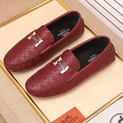 Hermes 2020 Mens Leather Loafer - 에르메스 2020 남성용 레더 로퍼 HERS0313,Size(240 - 275).와인