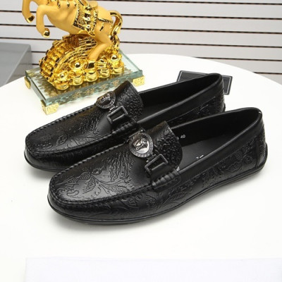 Versace  2020 Mens Leather Loafer - 베르사체 2020 남성용 레더 로퍼 VERS0468,Size(240 - 275).블랙