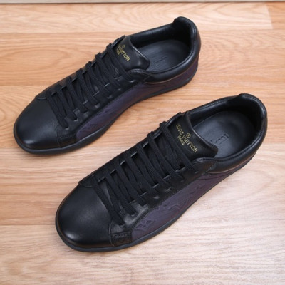 Louis Vuitton 2020 Mens Leather Sneakers - 루이비통 2020 남성용 레더 스니커즈 LOUS1014,Size(240 - 270).블랙