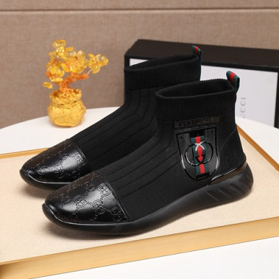Gucci 2020 Mens Knit Sneakers - 구찌 2020 남성용 니트 스니커즈 GUCS1038,Size(240 - 270),블랙