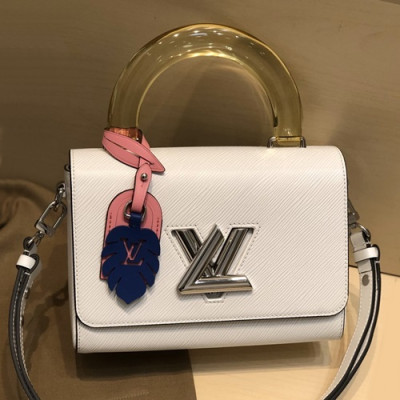 Louis Vuitton 2020 Leather Twist Tote Shouder Bag,23cm - 루이비통 2020 레더 트위스트 토트 숄더백 ,M50282,LOUB1942,23cm,화이트