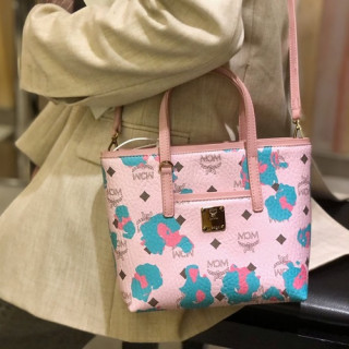MCM 2020 Anya Mini Tote Shoulder Shopper Bag,19cm - 엠씨엠 2020 여성용 Anya  미니 토트 숄더 쇼퍼백 MCMB0422, 19cm,핑크
