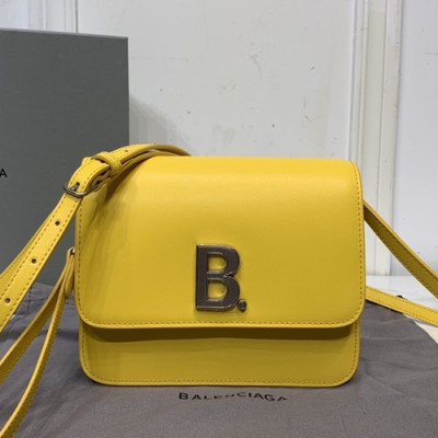 Balenciaga 2020 Leather  Shoulder Bag,18CM - 발렌시아가 2020 레더 숄더백,BGB0537,18CM,옐로우