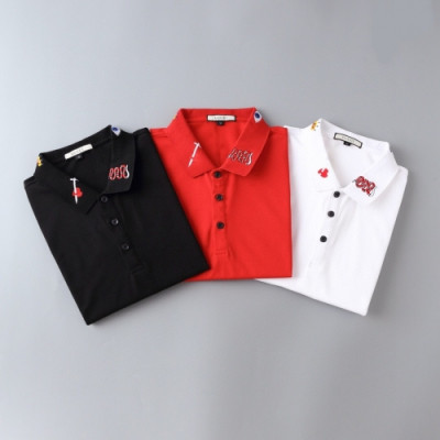 [매장판]Gucci 2020 Mens Logo Cotton Short Sleeved Polo Tshirts - 구찌 2020 남성 로고 코튼 폴로 반팔티 Guc02369x.Size(m - 3xl).3컬러(블랙/레드/화이트)