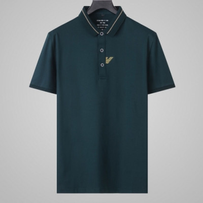 [알마니]Armani 2019 Mens Logo Silket Short Sleeved Tshirts - 알마니 2019 남성 로고 실켓 반팔티 Arm0624x.Size(l - 4xl).그린