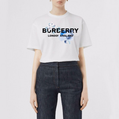 [버버리]Burberry 2020 Mens Logo Crew-neck Cotton Short Sleeved Tshirts - 버버리 2020 남성 로고 크루넥 코튼 반팔티 Bur02349x.Size(s - xl).화이트