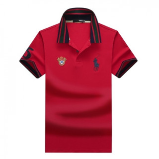 [폴로]Polo 2020 Mens Logo Cotton Polo Short Sleeved Tshirs - 폴로 2020 남성 로고 코튼 폴로 반팔티 Pol0038x.Size(m - 3xl).레드