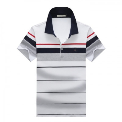 [매장판]Gucci 2020 Mens Logo Cotton Short Sleeved Polo Tshirts - 구찌 2020 남성 로고 코튼 폴로 반팔티 Guc02377x.Size(m - 3xl).화이트