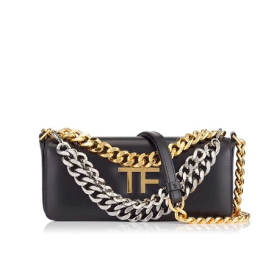 Tom Ford 2020 Leather Shoulder Bag,22cm - 톰 포드 2020 레더 여성용 숄더백 TFB0022,22cm,블랙