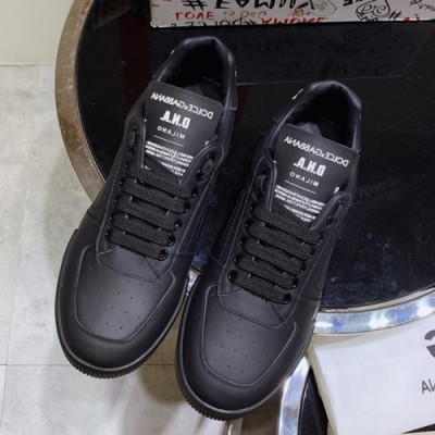 Dolce&Gabbana 2020 Mens Leather Sneakers  - 돌체앤가바나 2020 남성용 레더 스니커즈 DGS0199,Size(240 - 275).블랙